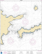NOAA Nautical Chart 16463: Kanaga Pass and approaches